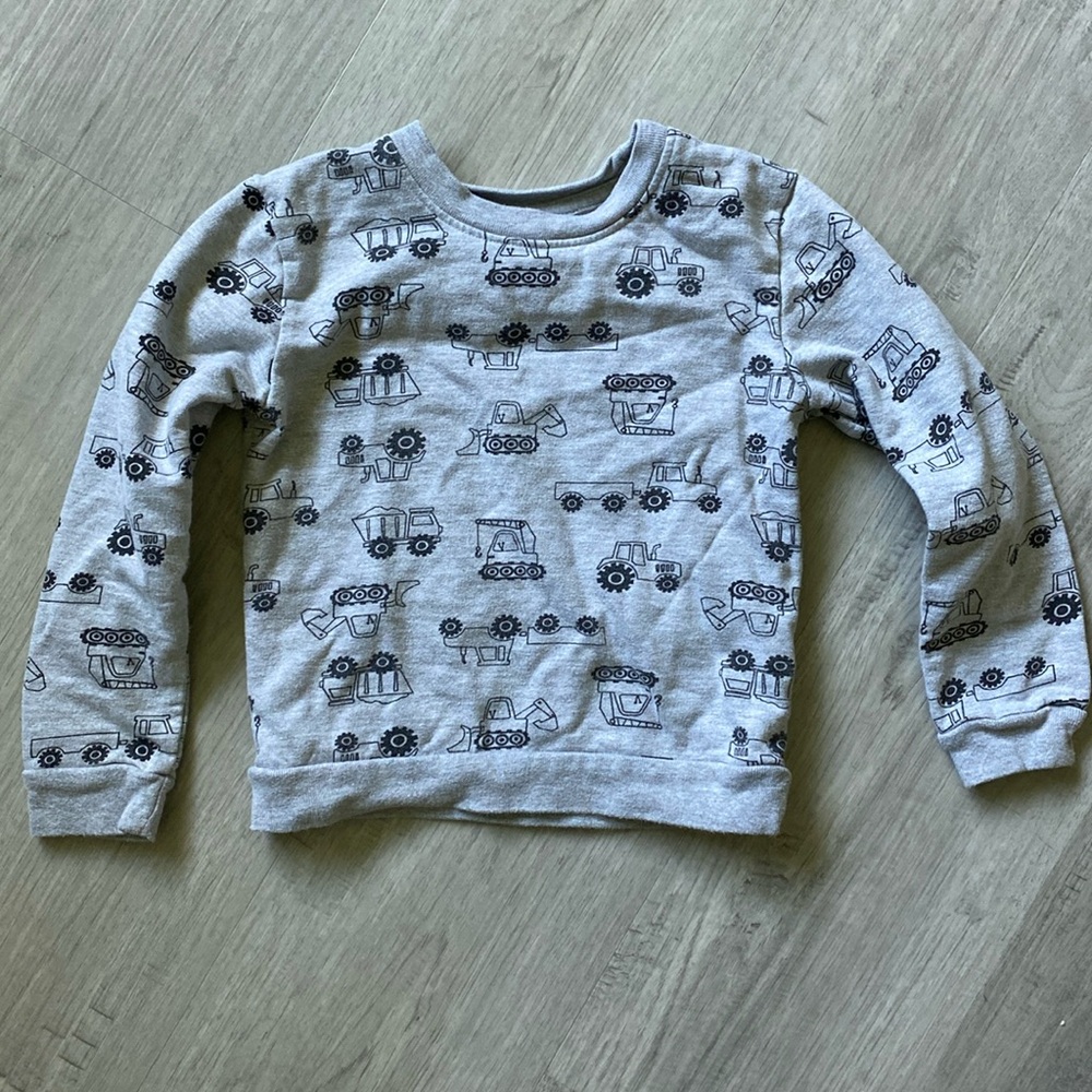 KoalaKids Grey tractor sweatshirt size 3T